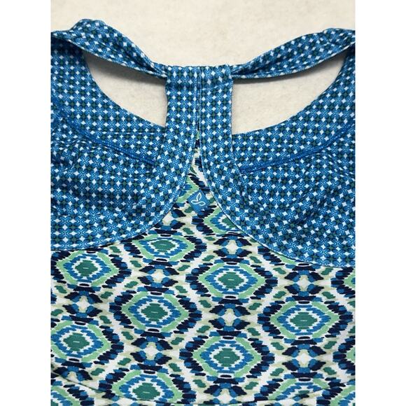 PrAna Dress Size Small Cali Aztec Pattern Multicolored Racerback Tank Athletic - Picture 7 of 8
